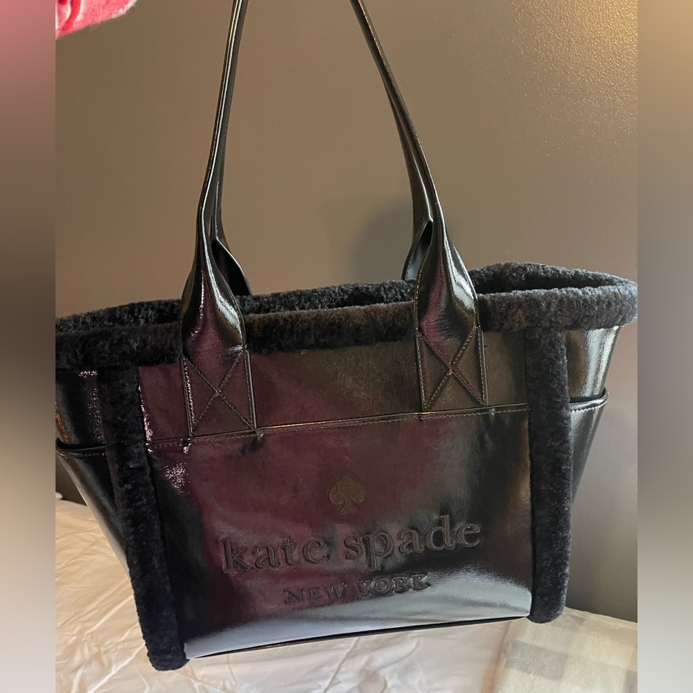 Kate Space Faux Shearling Tote